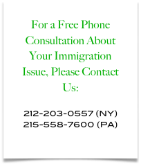 For a Free Phone Consultation About Your Immigration Issue, Please Contact Us:

212-203-0557 (NY)
215-558-7600 (PA)

info@brophylenahan.com